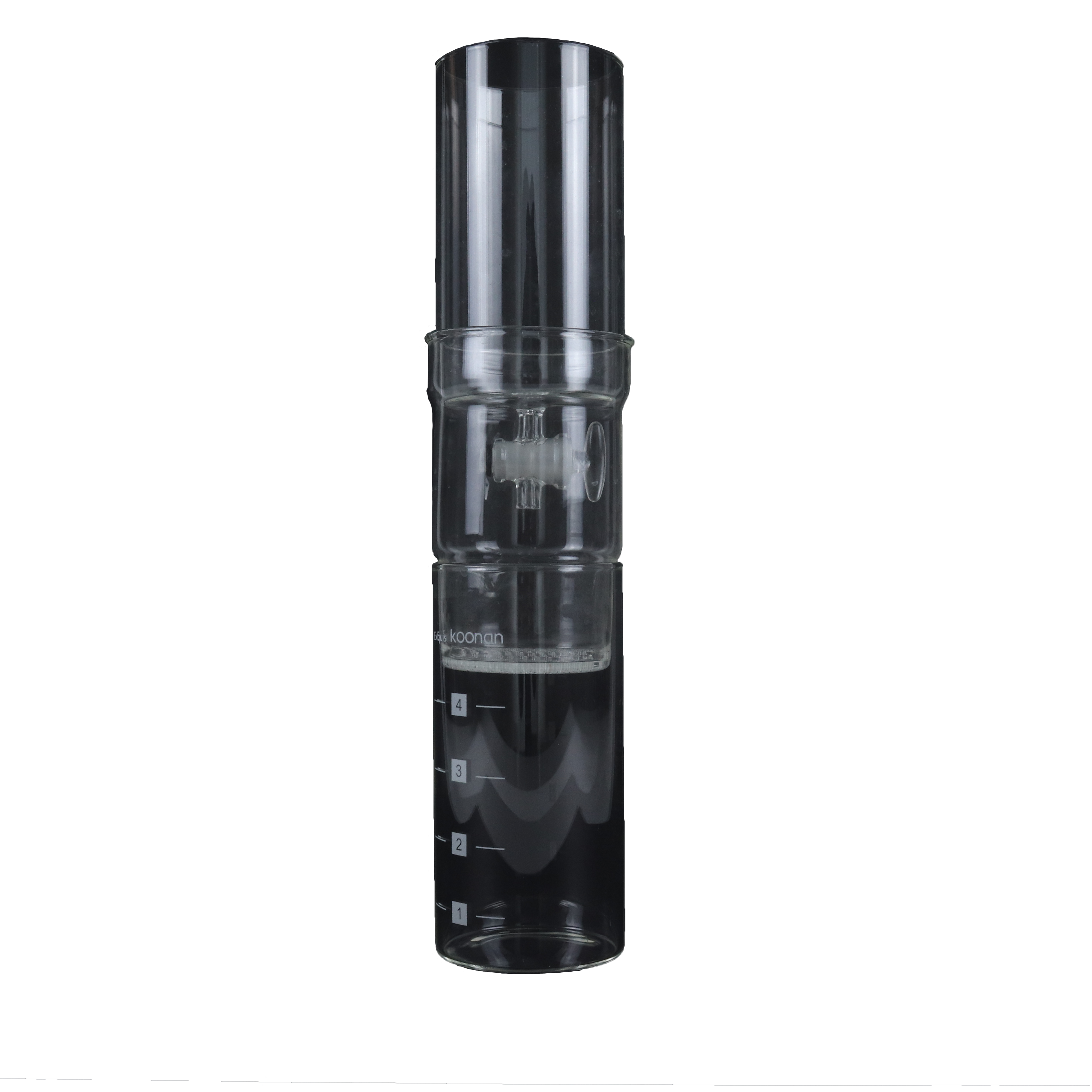 Cold Dripper auf schwarzem Hintergrund