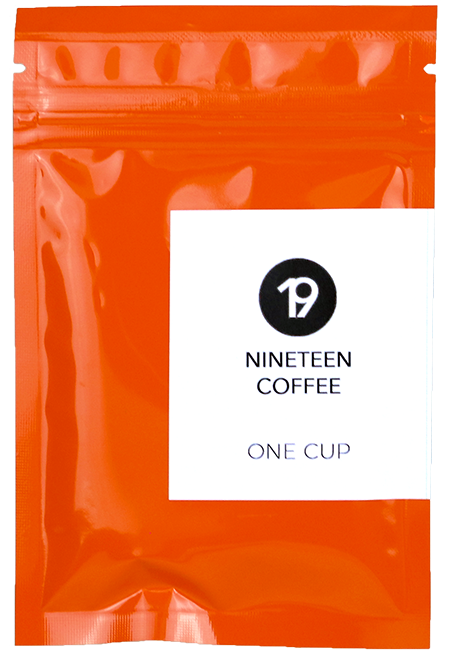 Orangene OneCup Verpackung
